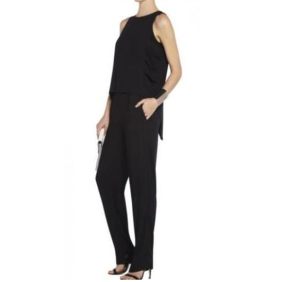 BCBG MaxAzria Callison sleeveless caped jumpsuit black small - Picture 13 of 13